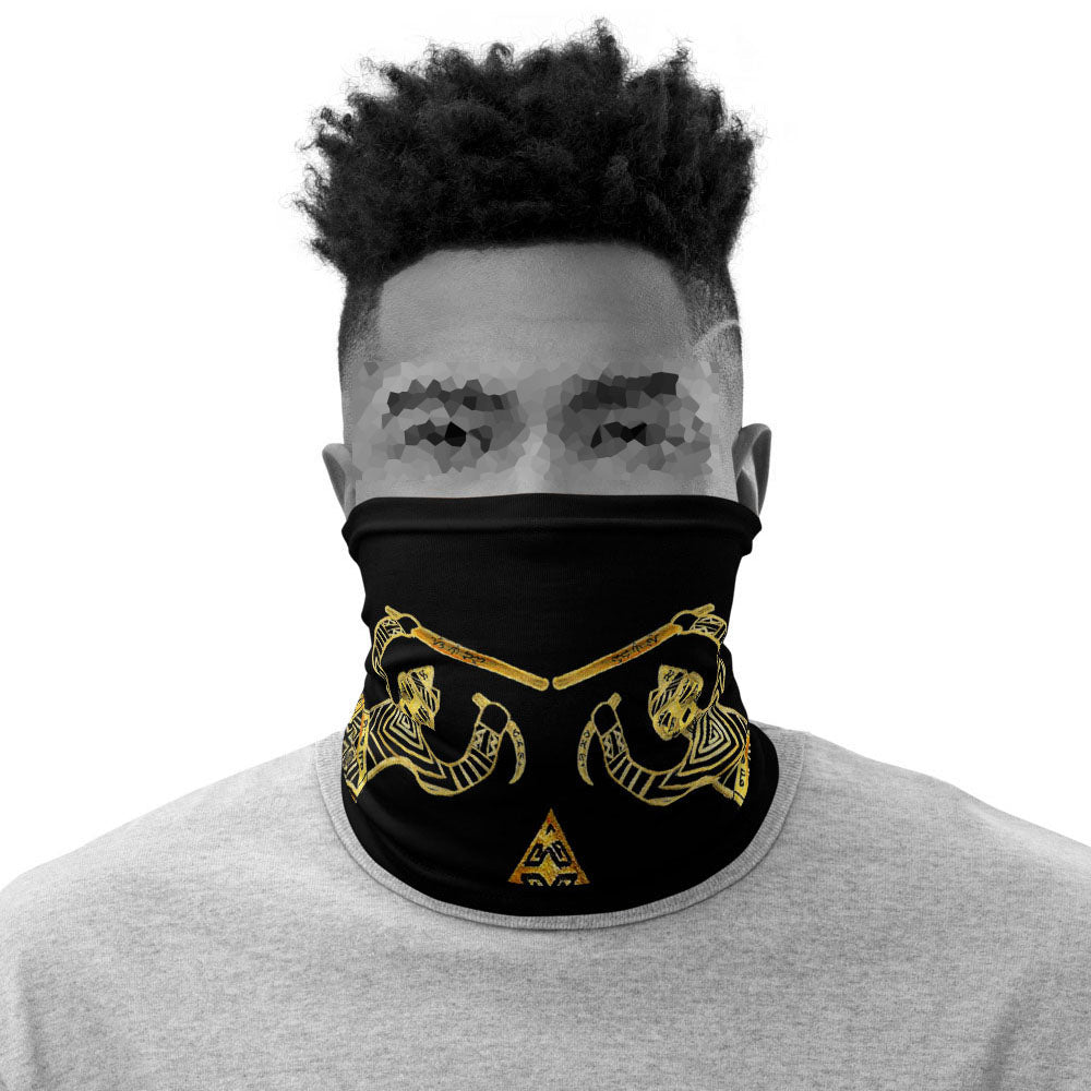 Golden "KA"  Neck Gaiter