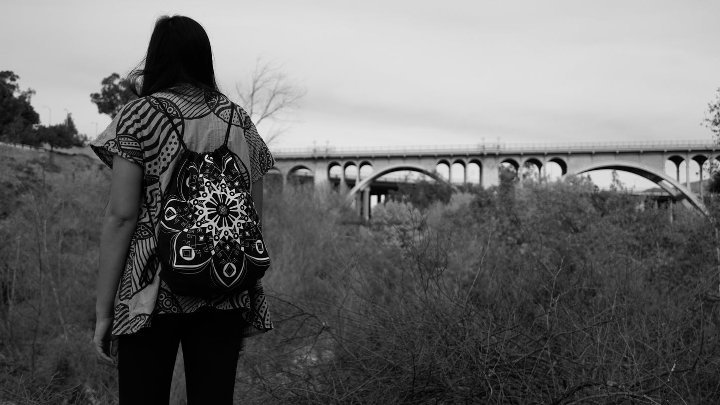 Flower Mandala String Bag