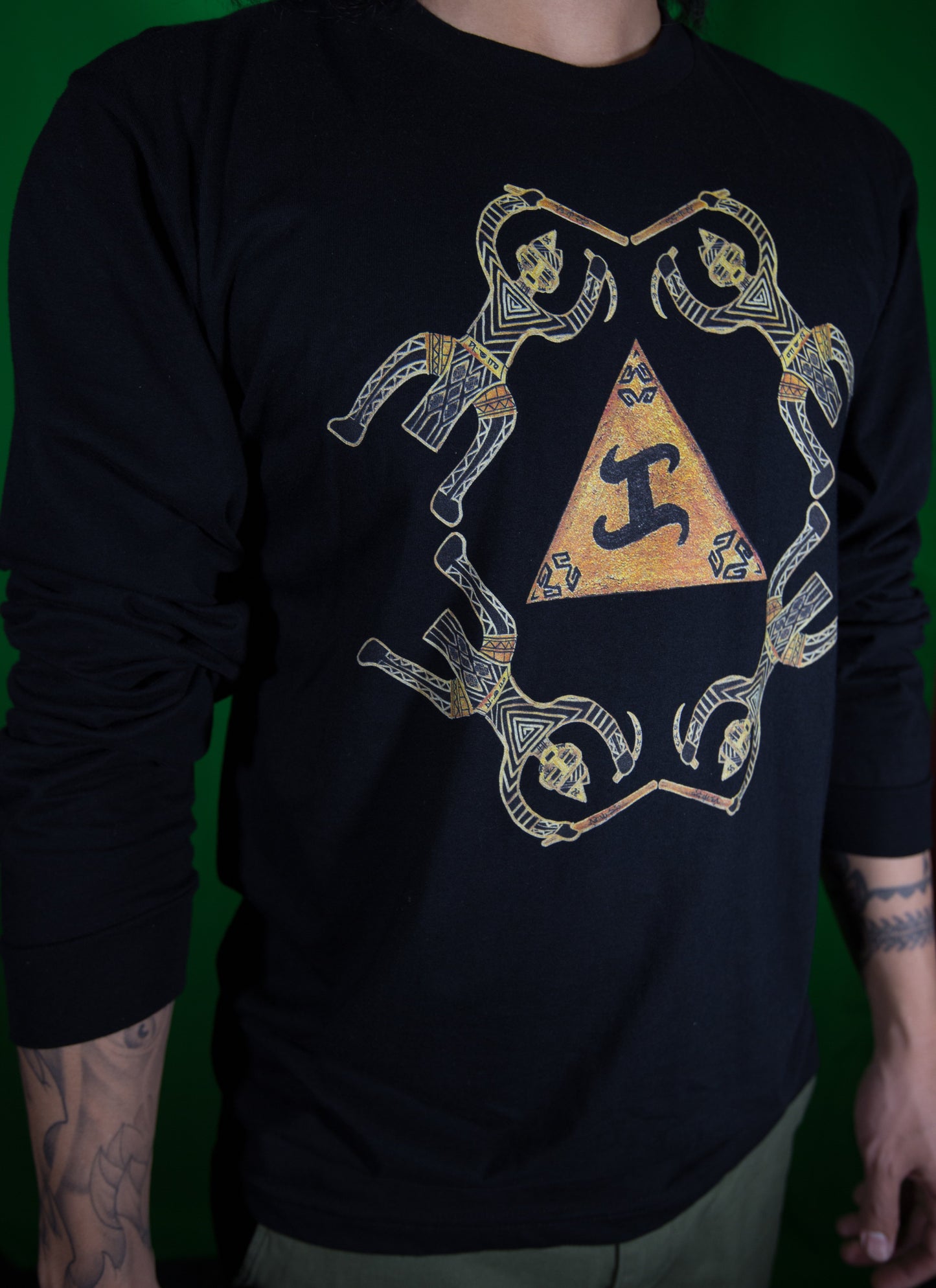 Golden "KA" long sleeves shirt