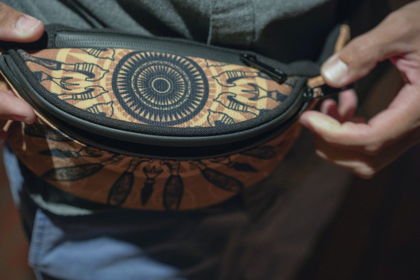 Barung Mandala Fanny Pack Sling Bag