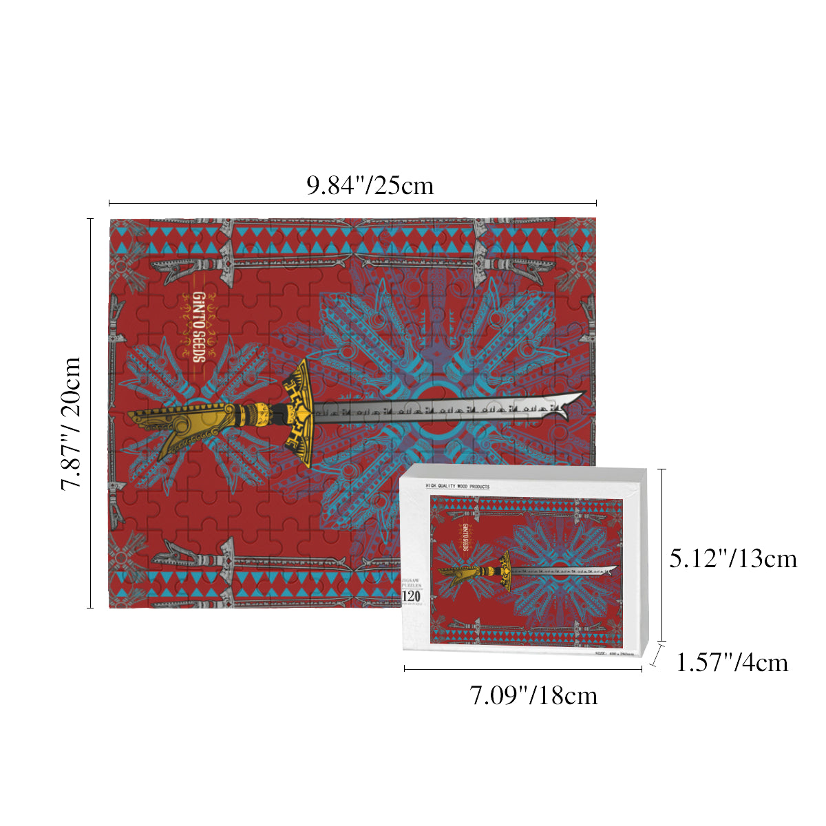 Kampilan Naga wooden puzzle