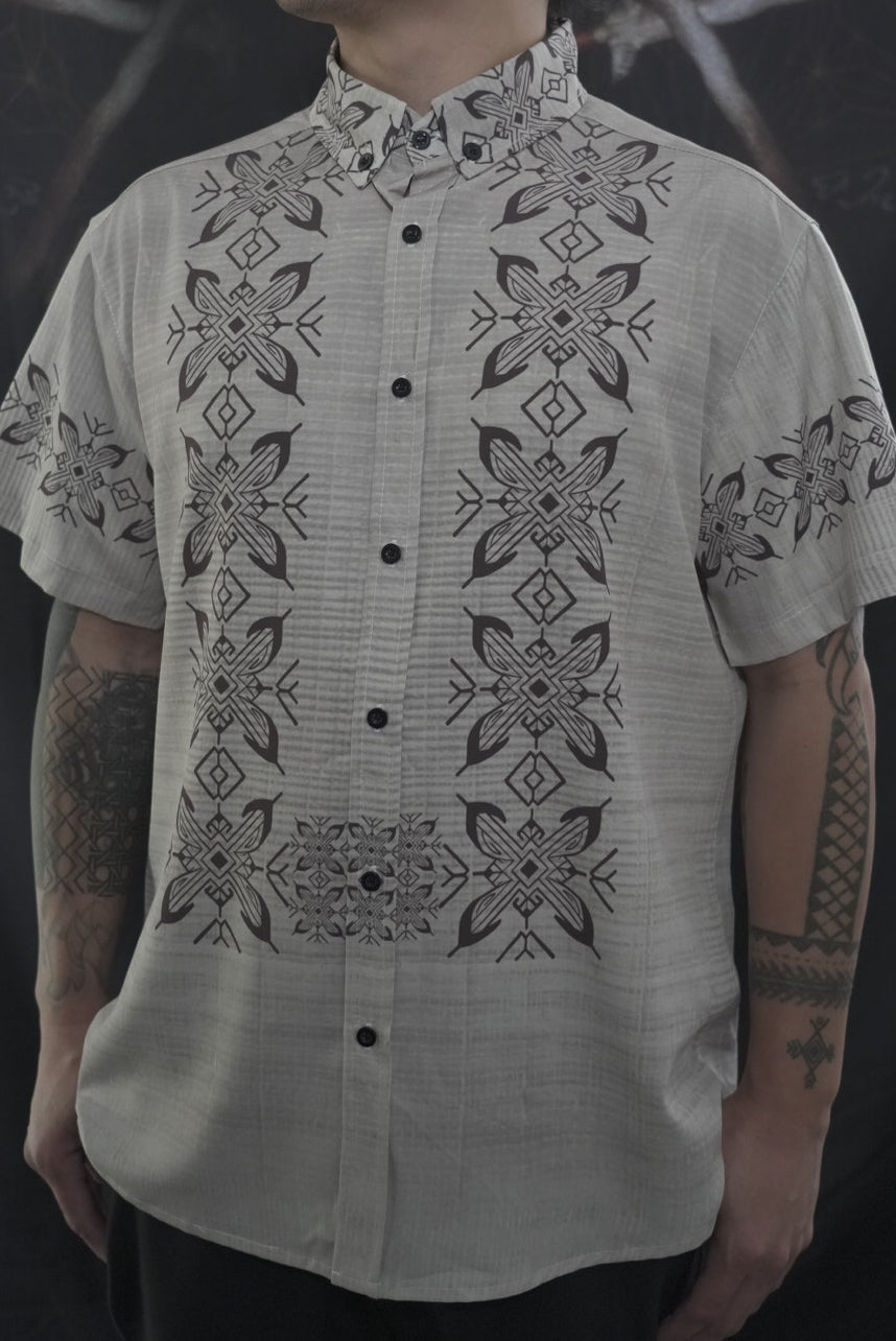 White and Black - Bayabas Polo Short Sleeve