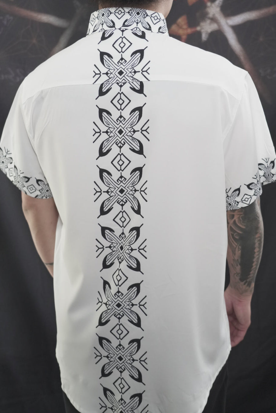 White and Black - Bayabas Polo Short Sleeve