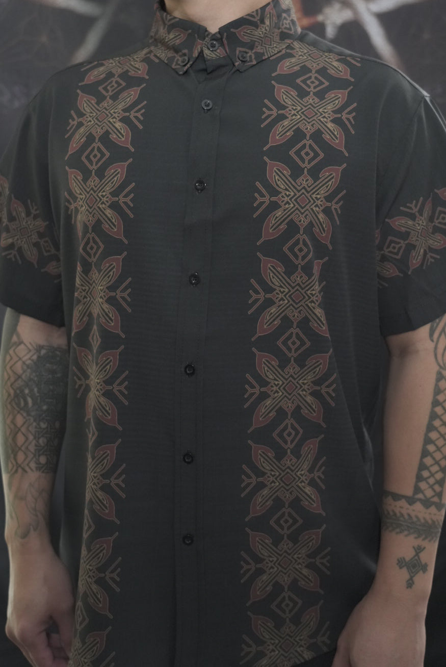 Black, Gold, Magenta - Bayabas Polo Short Sleeve