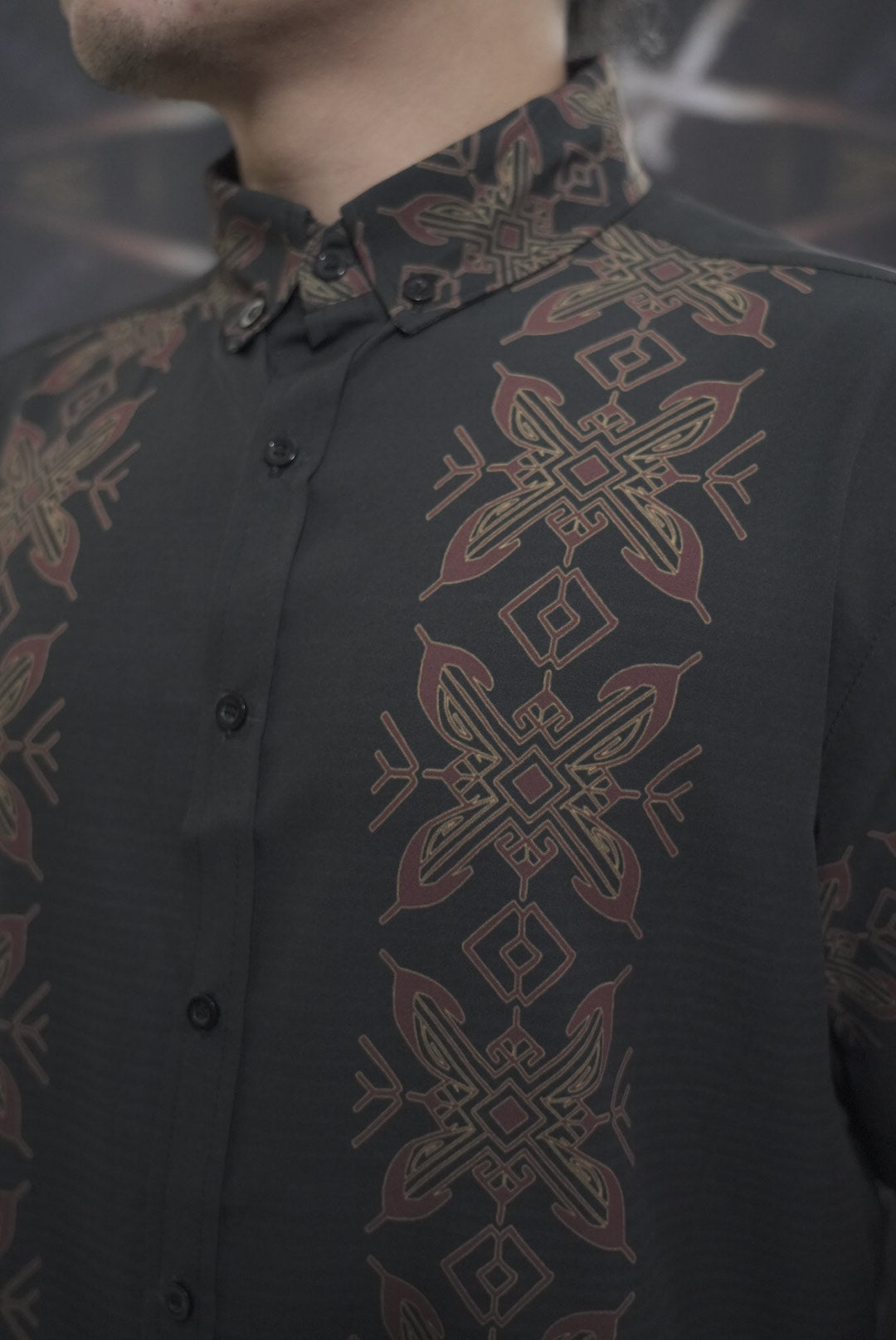 Brown and Green Camo - Bayabas Polo Short Sleeve