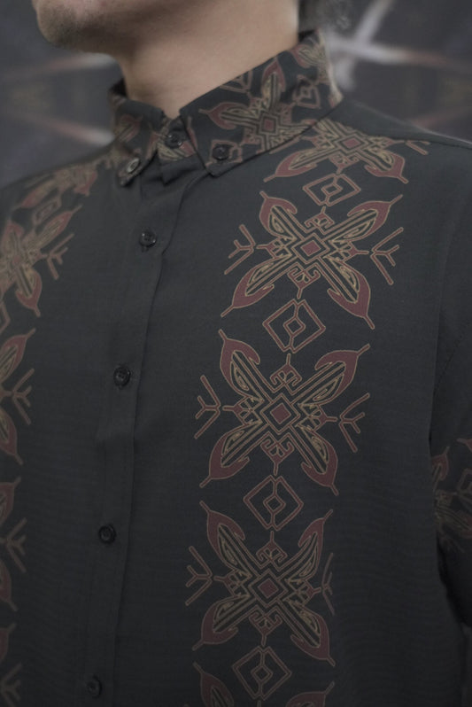 Black, Gold, Magenta - Bayabas Polo Short Sleeve