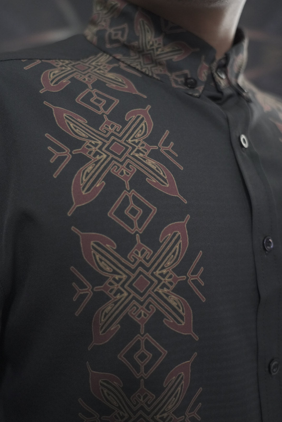 Black, Gold, Magenta - Bayabas Polo Short Sleeve