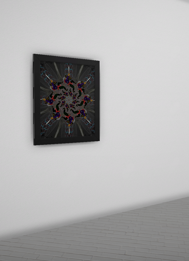 Mandirigma Mandala Framed poster