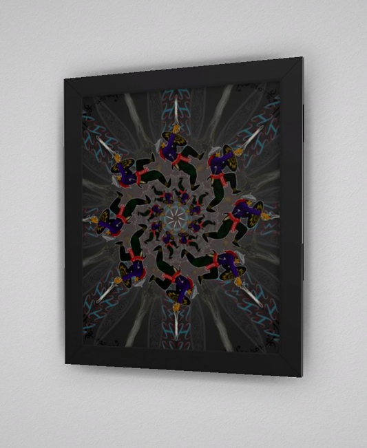 Mandirigma Mandala Framed poster