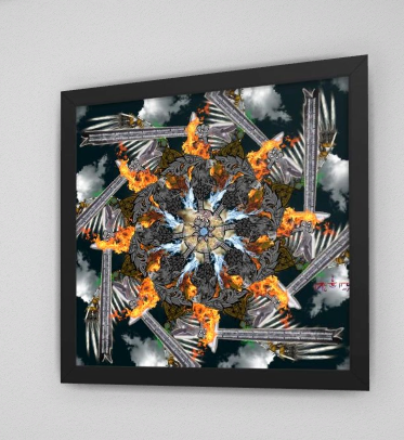 Minokawa Sarimanok Warrior Framed poster