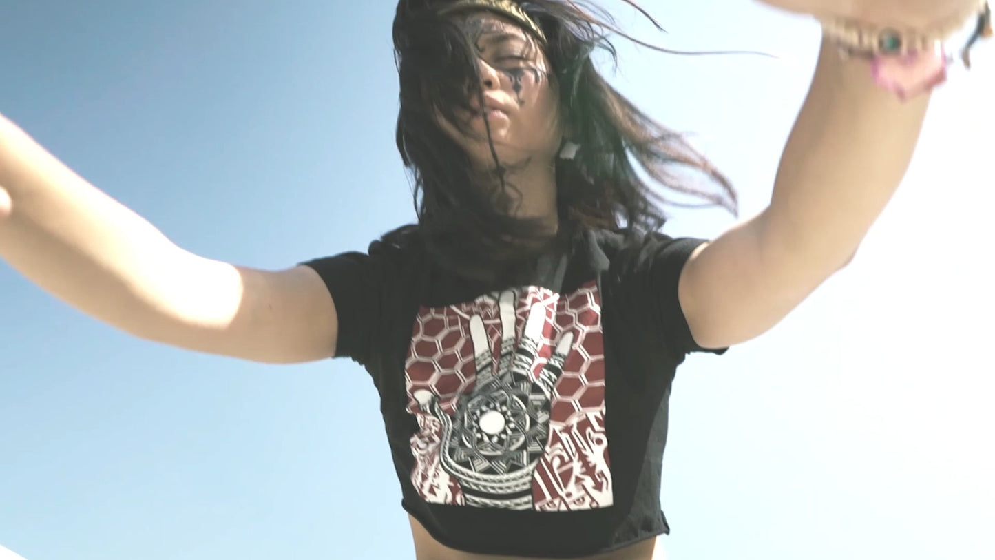 Kamay Hands of Creativity Crop Tee