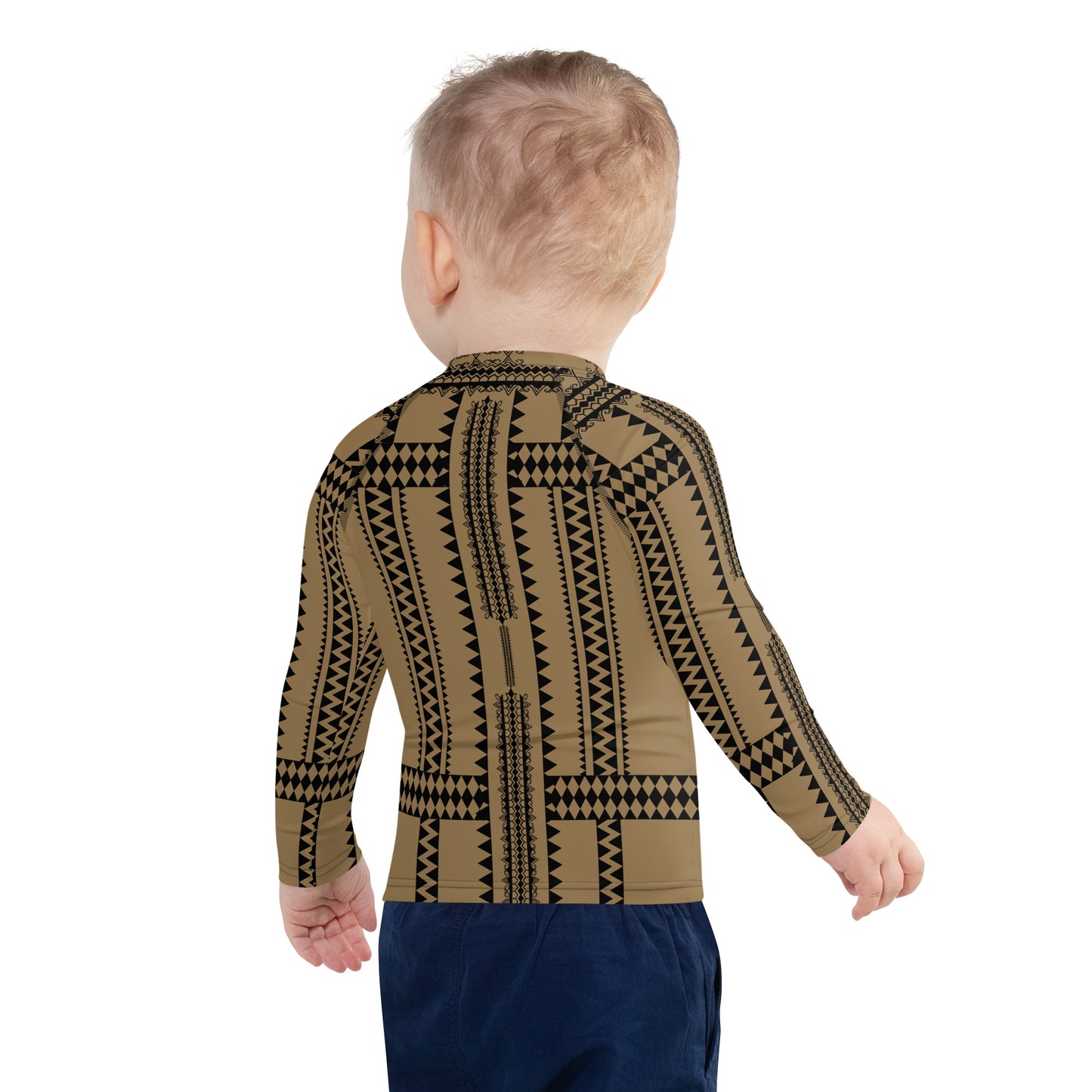 Pintados long sleeve Rash Guard Flesh and Black "Kids Size"