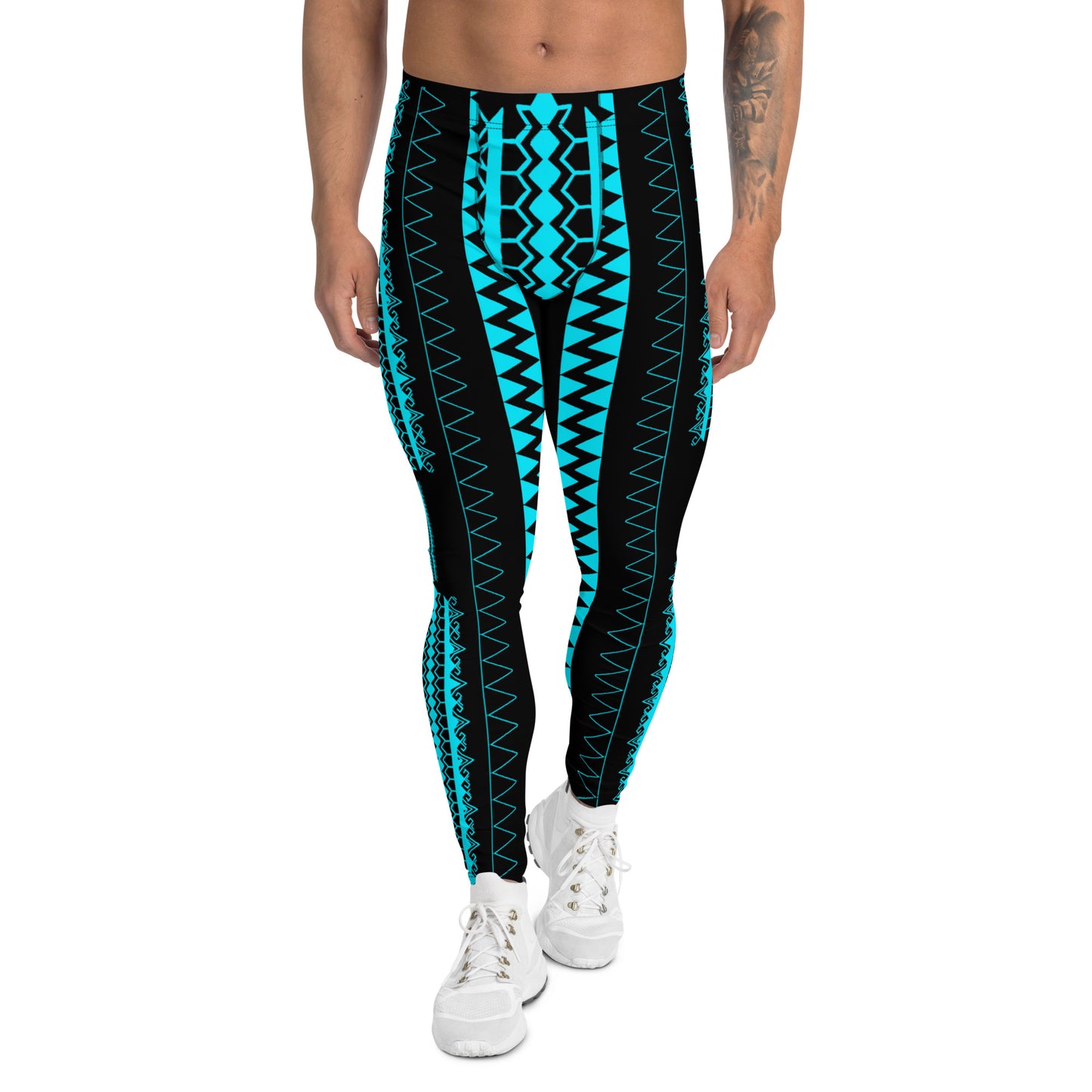 Pintados Leggings Black and Teal "Masculine Size"