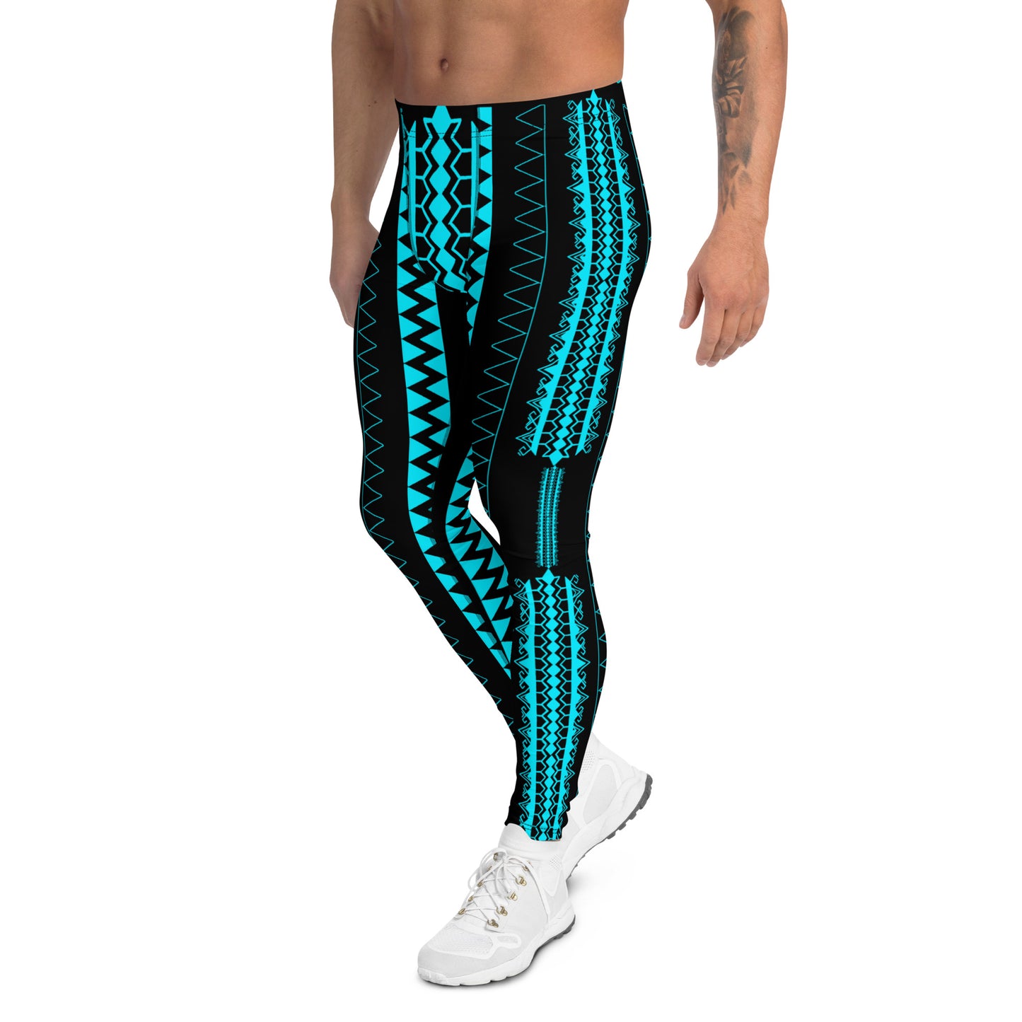 Pintados Leggings Black and Teal "Masculine Size"