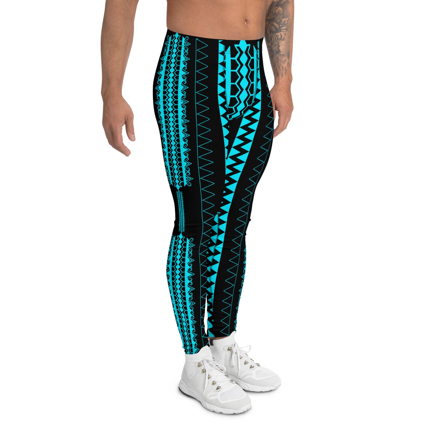 Pintados Leggings Black and Teal "Masculine Size"