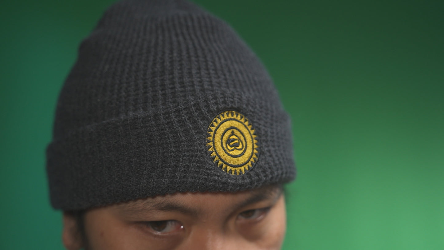 Ginto Seeds Kulintang Logo Waffle beanie