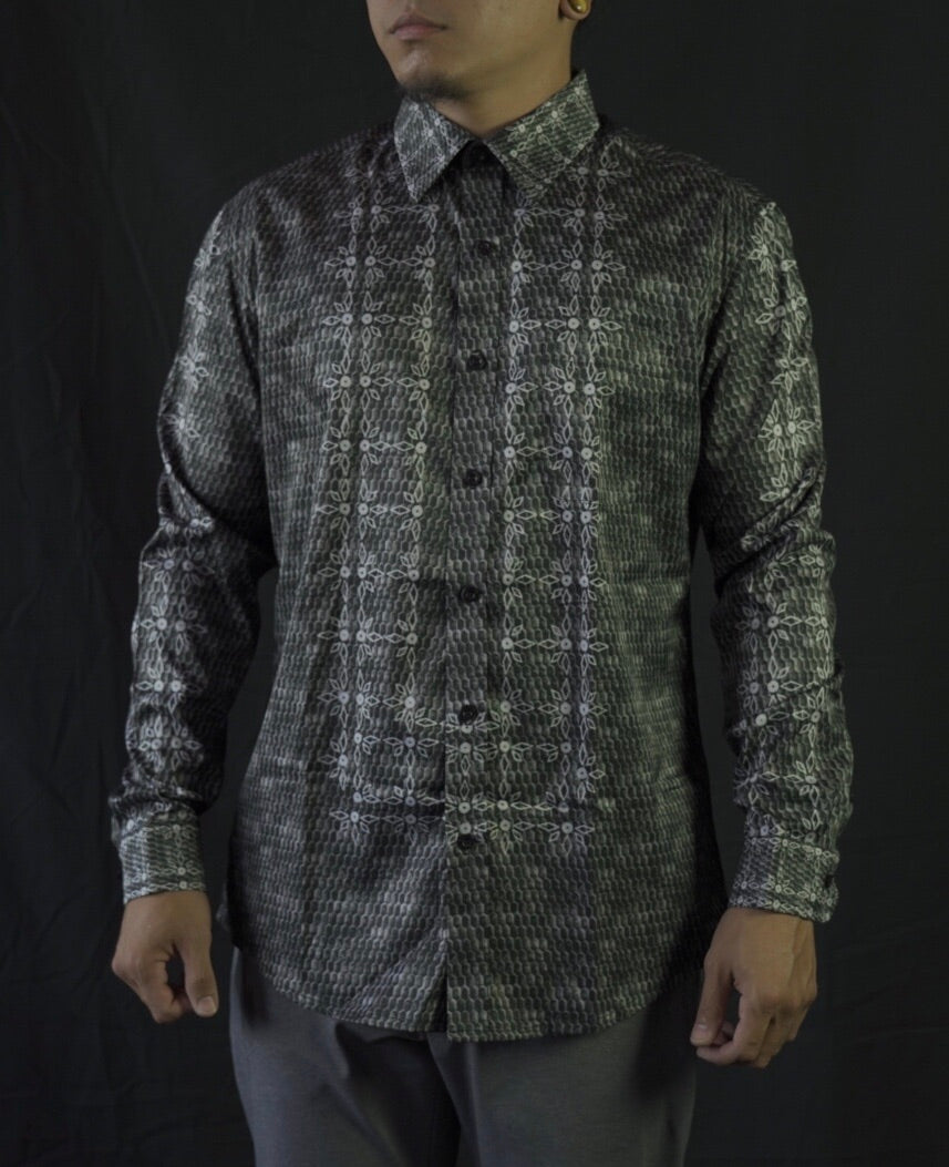 Ivory Barong Casual Dress Shirt