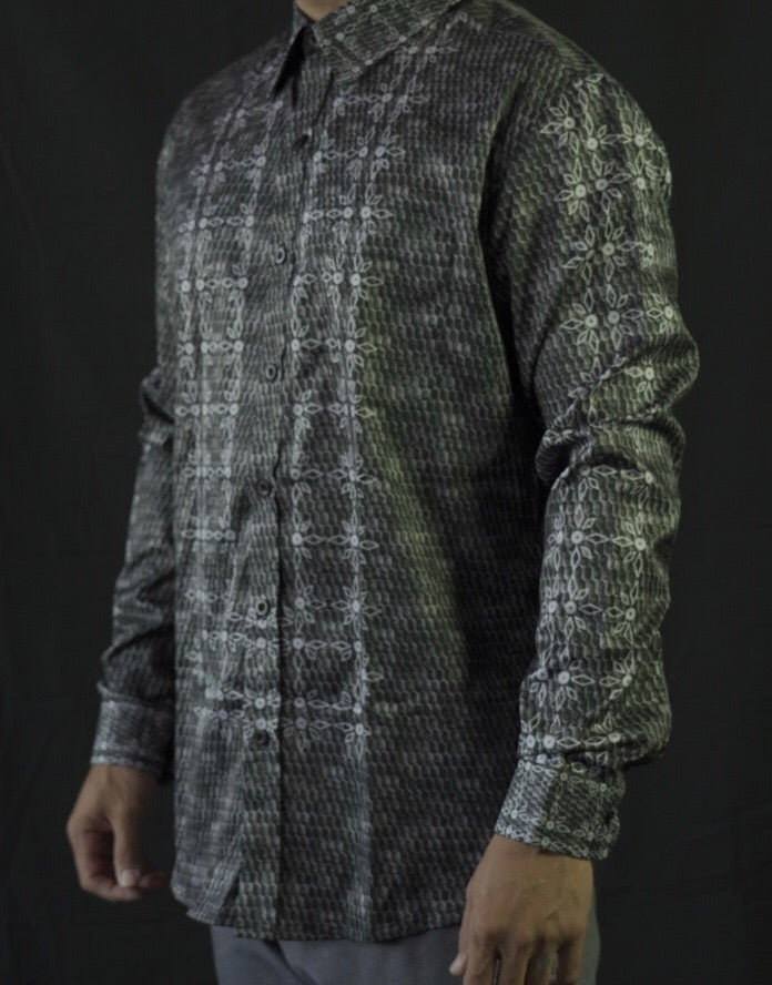 Ivory Barong Casual Dress Shirt