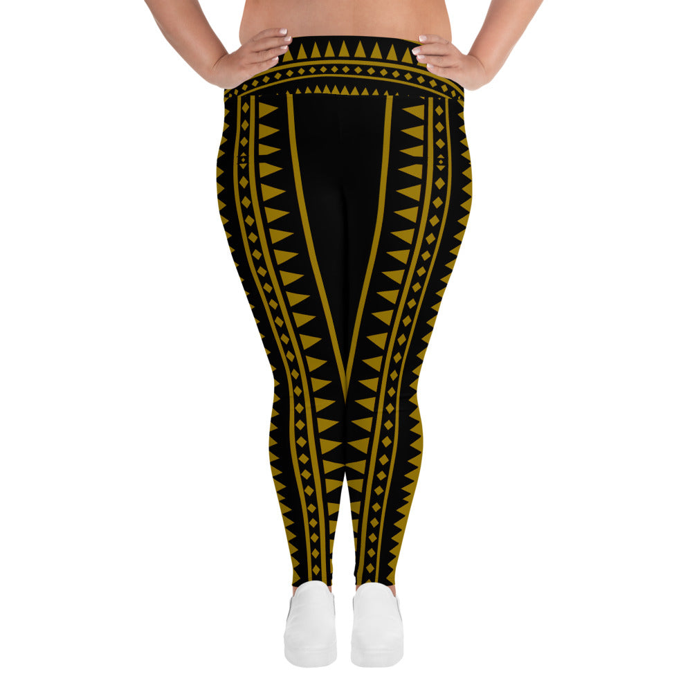 Golden Pintados Leggings Plus Size