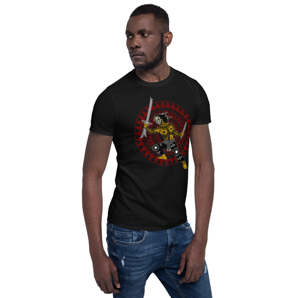 Pandaguan Gold mask Short-Sleeve Unisex T-Shirt