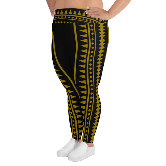 Golden Pintados Leggings Plus Size