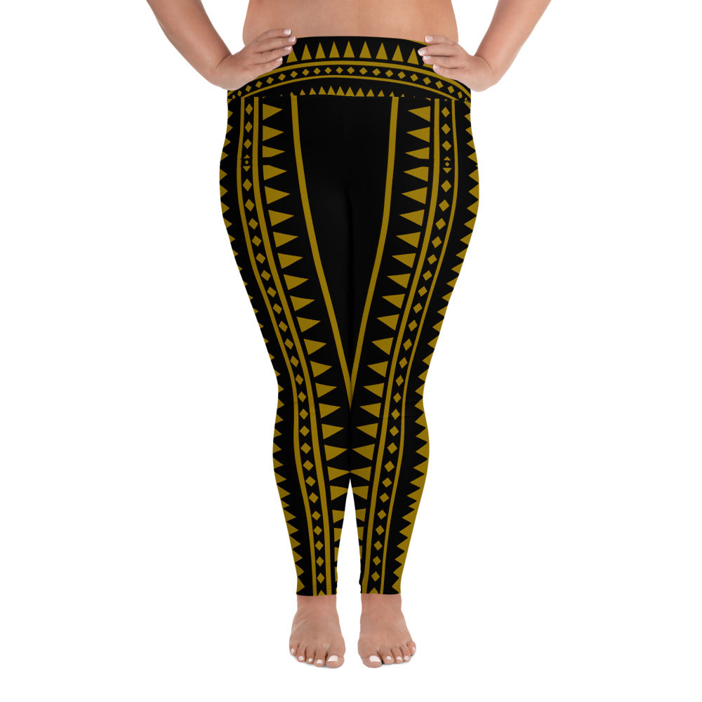 Golden Pintados Leggings Plus Size
