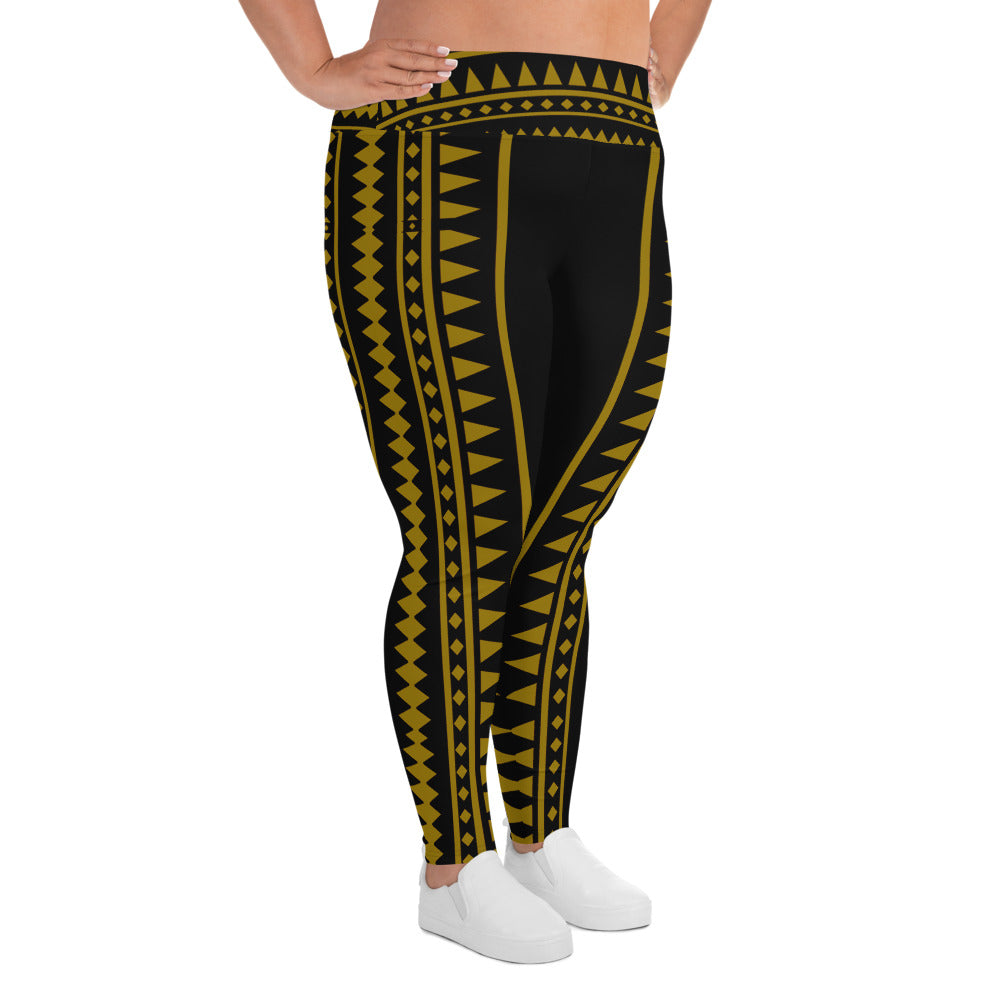 Golden Pintados Leggings Plus Size