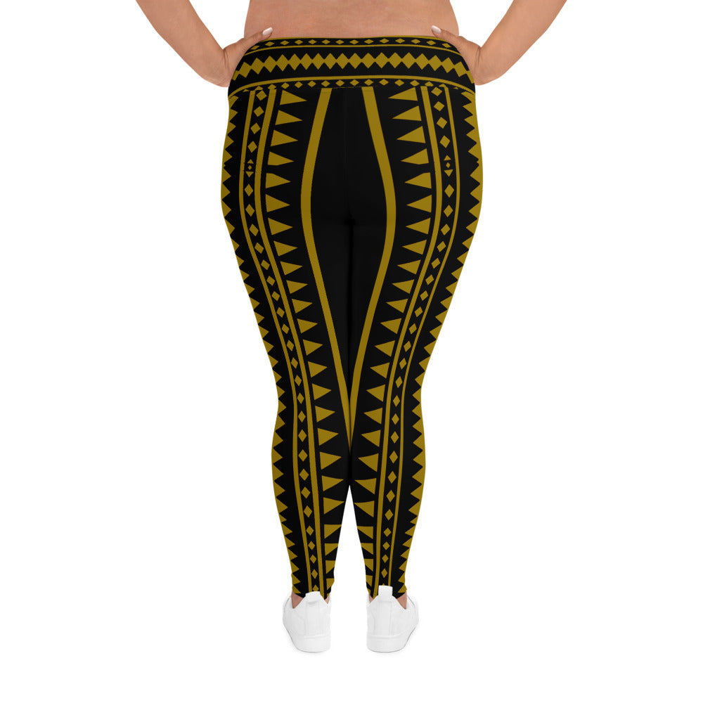 Golden Pintados Leggings Plus Size