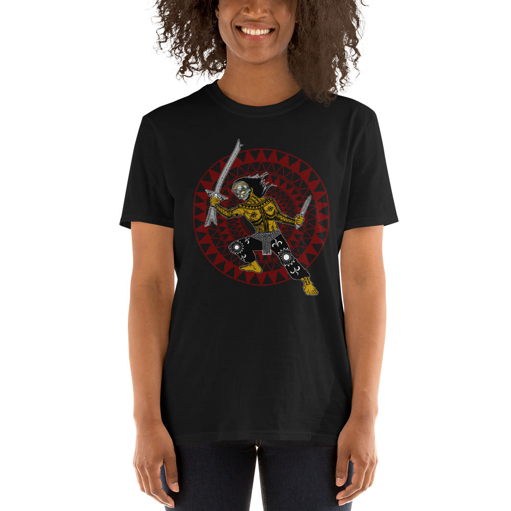 Pandaguan Gold mask Short-Sleeve Unisex T-Shirt