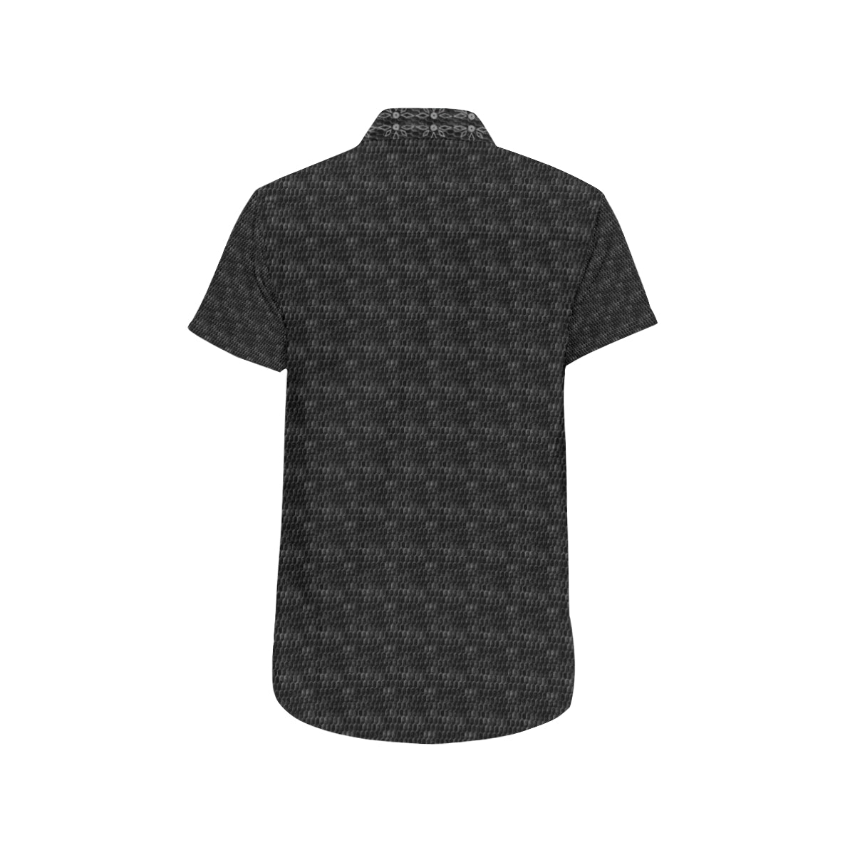 Ivory Polo Barong GREY SNAKE SKIN Shirt